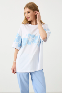 Футболка оверсайз белая — хлопок — MG Wear